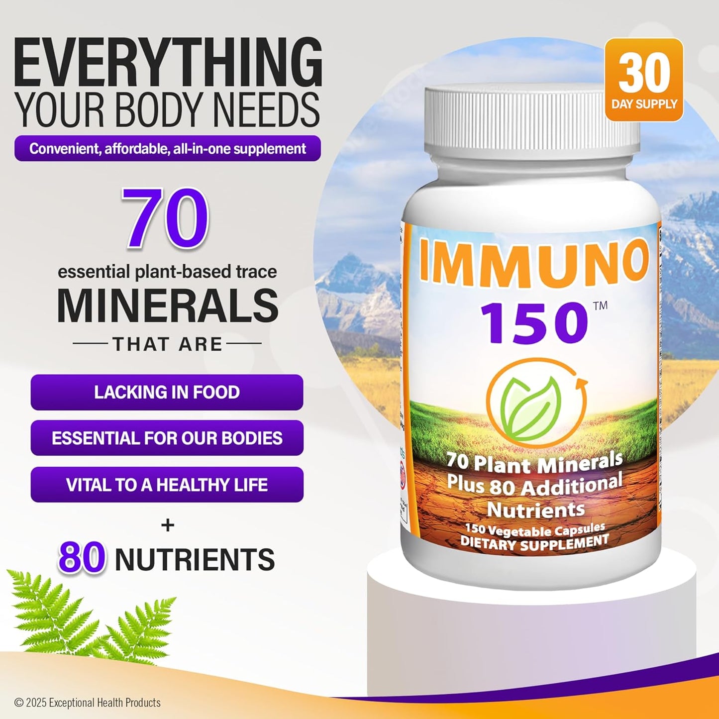 IMMUNO 150 Everything Your Body Needs Over 150 Natural Ingredients